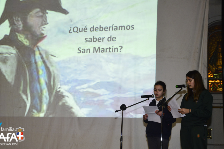 Homenaje al Gral. San Martín - Nivel Secundario - Colegio San José Tandil