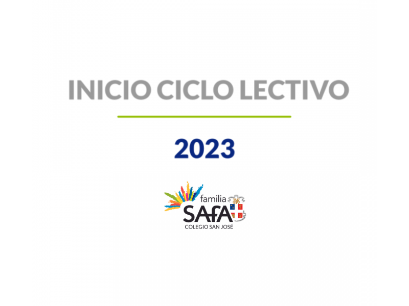 Inicio ciclo lectivo 2023 - Colegio San José Tandil