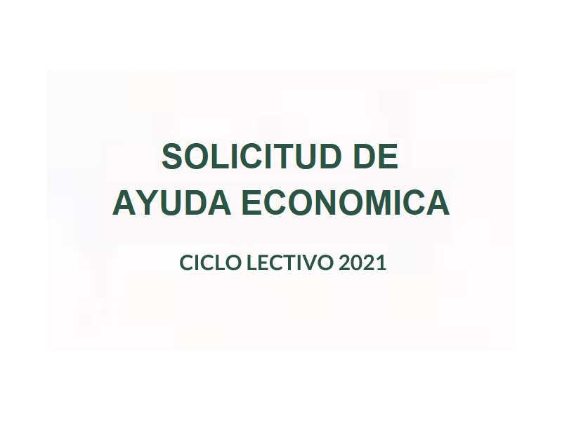 Solicitud de Ayuda Económica 2021 - Colegio San José Tandil